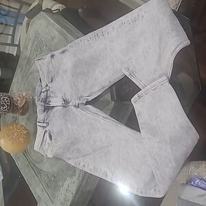 & DENIM MEN'S ACID WASH SLIM JEANS 32 LIKE NEW